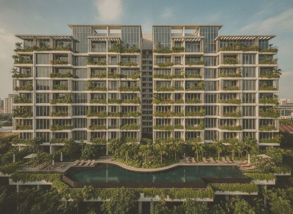 Sample condo exterior listing