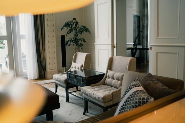 Modern condominium living room interior in Singapore