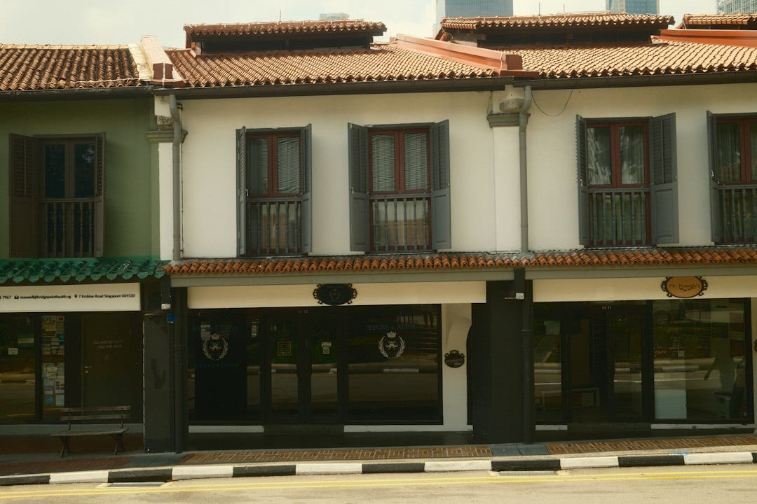 Landed terrace house exterior in District 21