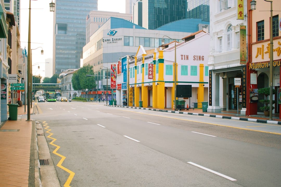 Singapore residential neighbourhood street
